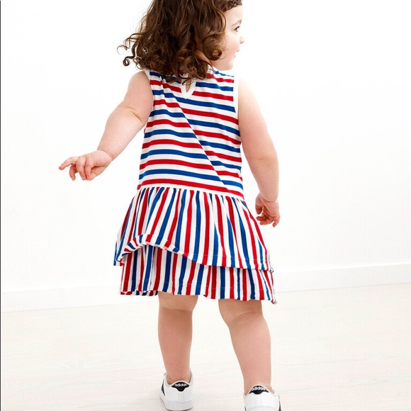HANNAH ANDERSSON 4th of July Striped Ruffle Dress - Picture 6 of 6